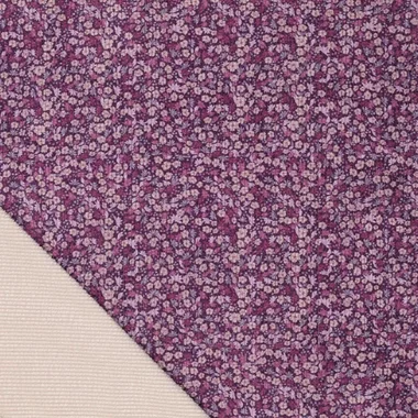 -Ribcord stof - corduroy - digitaal bloemetjes - paars multi - 22238-810 - Ribcord stof - corduroy - digitaal bloemetjes - paars multi - 22238-810