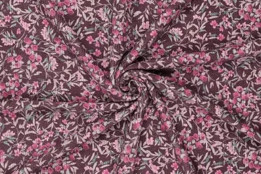 -Ribcord stof - corduroy - digitaal bloemetjes - roze multi - 22241-400 - Ribcord stof - corduroy - digitaal bloemetjes - roze multi - 22241-400