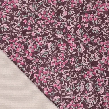 -Ribcord stof - corduroy - digitaal bloemetjes - roze multi - 22241-400 - Ribcord stof - corduroy - digitaal bloemetjes - roze multi - 22241-400