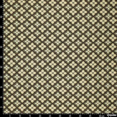 -Polyester stof - gobelin - bloemen - groen - 22129-315 - Polyester stof - gobelin - bloemen - groen - 22129-315