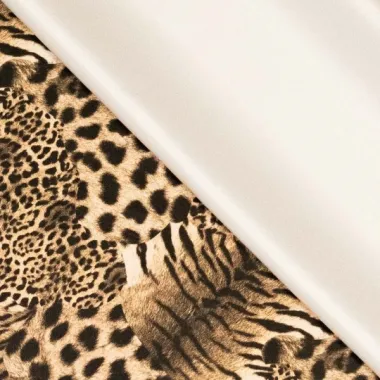 -Kunstleer stof - dierenprint leather imitation - bruin multi - 923032-80 - Kunstleer stof - dierenprint leather imitation - bruin multi - 923032-80