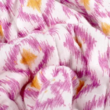 -Doorgestikte stof - mousseline gewatteerd - 2-zijdig - abstract & bloemen - roze multi - 23278-011 - Doorgestikte stof - mousseline gewatteerd - 2-zijdig - abstract & bloemen - roze multi - 23278-011