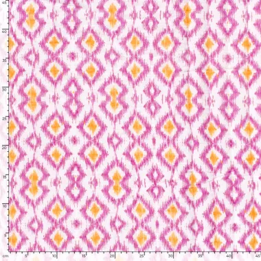 -Doorgestikte stof - mousseline gewatteerd - 2-zijdig - abstract & bloemen - roze multi - 23278-011 - Doorgestikte stof - mousseline gewatteerd - 2-zijdig - abstract & bloemen - roze multi - 23278-011