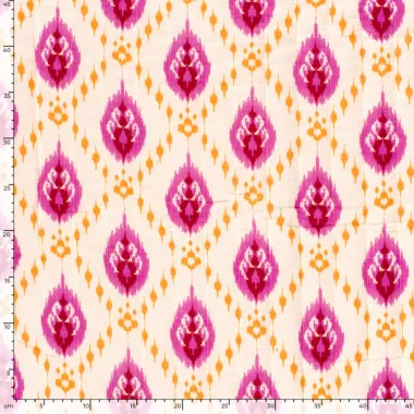 -Doorgestikte stof - mousseline gewatteerd - 2-zijdig - abstract & bloemen - lichtroze multi - 23279-011 - Doorgestikte stof - mousseline gewatteerd - 2-zijdig - abstract & bloemen - lichtroze multi - 23279-011