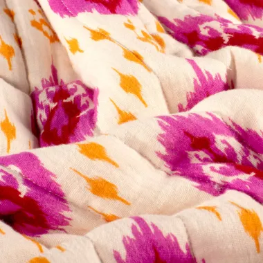 -Doorgestikte stof - mousseline gewatteerd - 2-zijdig - abstract & bloemen - lichtroze multi - 23279-011 - Doorgestikte stof - mousseline gewatteerd - 2-zijdig - abstract & bloemen - lichtroze multi - 23279-011