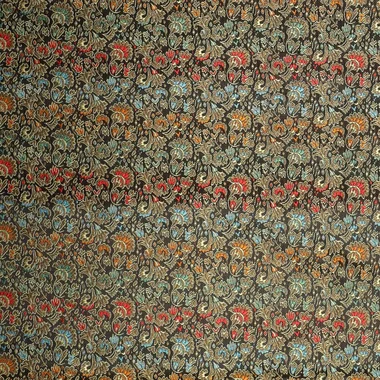 -Polyamid-Gewebe - Brokat - Blumen - schwarz multi - 90073-999 - Polyamid-Gewebe - Brokat - Blumen - schwarz multi - 90073-999