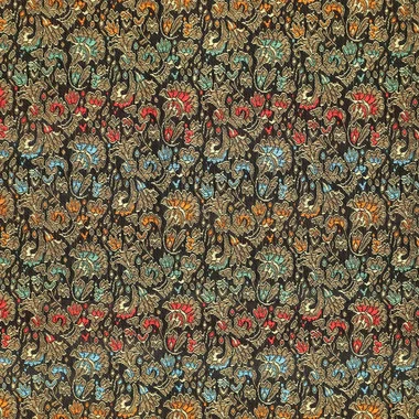 -Polyamide stof - brocade - bloemen - zwart multi - 90073-999 - Polyamide stof - brocade - bloemen - zwart multi - 90073-999