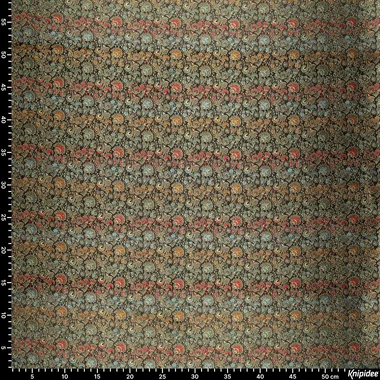 -Polyamide stof - brocade - bloemen - zwart multi - 90073-999 - Polyamide stof - brocade - bloemen - zwart multi - 90073-999