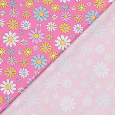 -Tricot stof - bloemen - roze - 21810-012 - Tricot stof - bloemen - roze - 21810-012