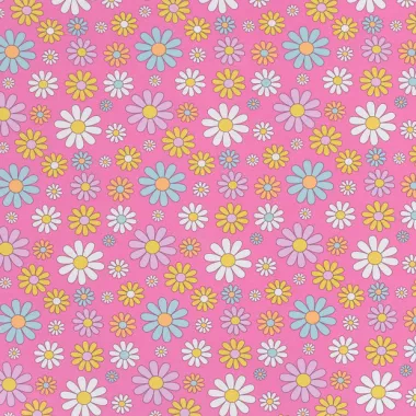 -Tricot stof - bloemen - roze - 21810-012 - Tricot stof - bloemen - roze - 21810-012
