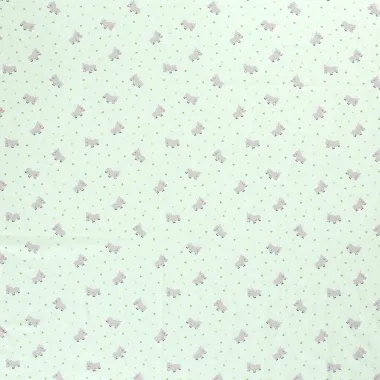 -Tricot stof - neushoorns - mintgroen - 17655-021 - Tricot stof - neushoorns - mintgroen - 17655-021