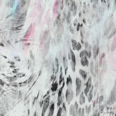 -Viscose stof - rayon - digitaal dierenprint - grijs - 21529-960 - Viscose stof - rayon - digitaal dierenprint - grijs - 21529-960