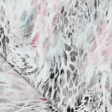-Viscose stof - rayon - digitaal dierenprint - grijs - 21529-960 - Viscose stof - rayon - digitaal dierenprint - grijs - 21529-960