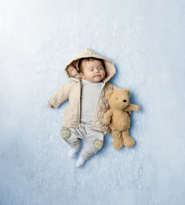 -Doorgestikte stof - quilt bear - beige - 2/48092-520 - Doorgestikte stof - quilt bear - beige - 2/48092-520