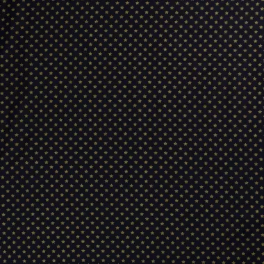 -Kerststof - katoen poplin - folie kerststerren - donkerblauw - 20704-008 - Kerststof - katoen poplin - folie kerststerren - donkerblauw - 20704-008
