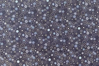 -Katoen-polyester stof - fantasie - blauw - JT680 - Katoen-polyester stof - fantasie - blauw - JT680