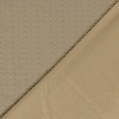 -Stretch stof - heavy knit kabel - beige - 24155-152 - Stretch stof - heavy knit kabel - beige - 24155-152