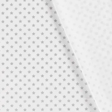 -Kerststof - katoen poplin - folie kerststerren - gebroken wit - 20704-151 - Kerststof - katoen poplin - folie kerststerren - gebroken wit - 20704-151