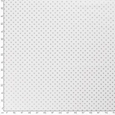 -Kerststof - katoen poplin - folie kerststerren - gebroken wit - 20704-151 - Kerststof - katoen poplin - folie kerststerren - gebroken wit - 20704-151