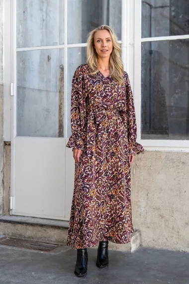 -Polyester stof - satijn duchesse - bloemen fantasie - multi - 24076-012 - Polyester stof - satijn duchesse - bloemen fantasie - multi - 24076-012