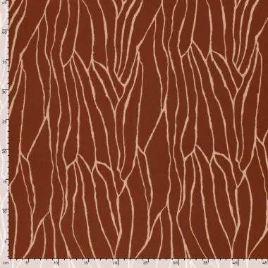 -Viscose stof - twill - fantasie - brique - 24084-156 - Viscose stof - twill - fantasie - brique - 24084-156