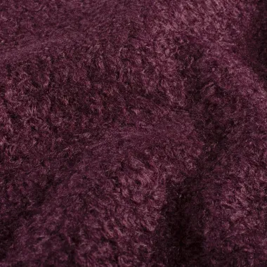-Gebreide stof - bouclé - aubergine - 31/24136-046 - Gebreide stof - bouclé - aubergine - 31/24136-046