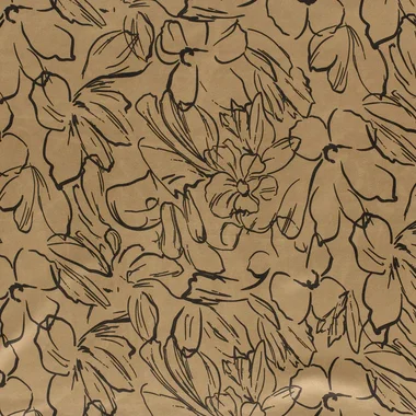 -Suèdine stof - suède wildleer - bloemen - camel - 31/24120-053 - Suèdine stof - suède wildleer - bloemen - camel - 31/24120-053