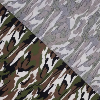 -Katoen stof - camouflage - groen/bruin/zwart - 310131-83 - Katoen stof - camouflage - groen/bruin/zwart - 310131-83