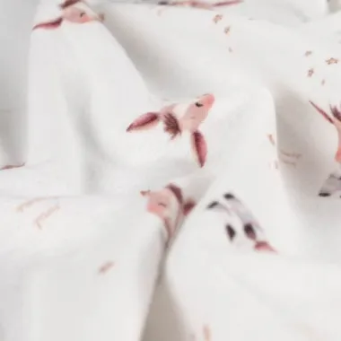 -Flanel stof - digitaal ezels - gebroken wit - 48087-510 - Flanel stof - digitaal ezels - gebroken wit - 48087-510