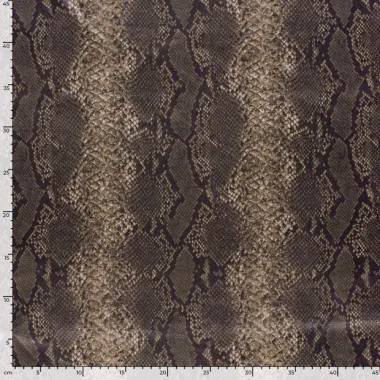-Suèdine stof - suède wildleer - slangenprint - camel - 31/24124-053 - Suèdine stof - suède wildleer - slangenprint - camel - 31/24124-053