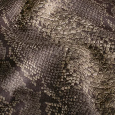 -Suèdine stof - suède wildleer - slangenprint - camel - 31/24124-053 - Suèdine stof - suède wildleer - slangenprint - camel - 31/24124-053