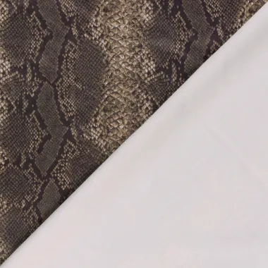 -Suèdine stof - suède wildleer - slangenprint - camel - 31/24124-053 - Suèdine stof - suède wildleer - slangenprint - camel - 31/24124-053
