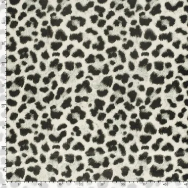 -Suèdine stof - suède wildleer - luipaardprint - gebroken wit - 31/24125-051 - Suèdine stof - suède wildleer - luipaardprint - gebroken wit - 31/24125-051