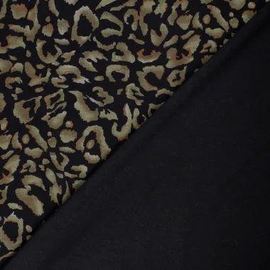 -Tricot stof - discharge - dierenprint - zwart - 31/24110-069 - Tricot stof - discharge - dierenprint - zwart - 31/24110-069