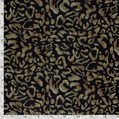 -Tricot stof - discharge - dierenprint - zwart - 31/24110-069 - Tricot stof - discharge - dierenprint - zwart - 31/24110-069
