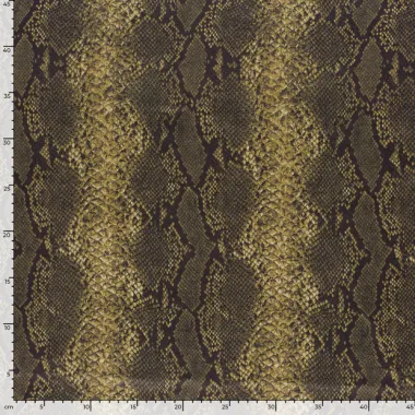 -Suèdine stof - suède wildleer - slangenprint - taupegrijs - 24124-054 - Suèdine stof - suède wildleer - slangenprint - taupegrijs - 24124-054