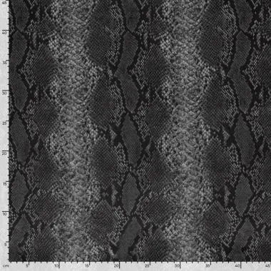 -Suèdine stof - suède wildleer - slangenprint - grijs - 24124-063 - Suèdine stof - suède wildleer - slangenprint - grijs - 24124-063