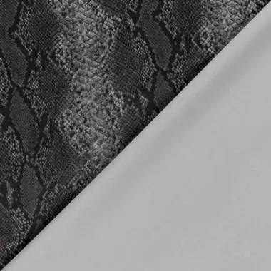 -Suèdine stof - suède wildleer - slangenprint - grijs - 24124-063 - Suèdine stof - suède wildleer - slangenprint - grijs - 24124-063
