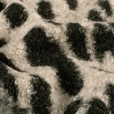 -Gebreide stof - bouclé - dierenprint - beige - 31/24133-052 - Gebreide stof - bouclé - dierenprint - beige - 31/24133-052