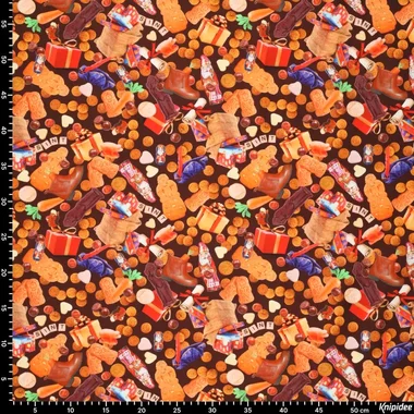 -Katoenen stof - poplin - digitaal Sinterklaas - multi - 22081-100 - Katoenen stof - poplin - digitaal Sinterklaas - multi - 22081-100
