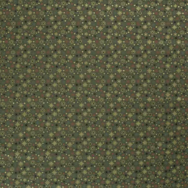 -Kerststof - katoen poplin - folie kerststerren - groen - 20748-027 - Kerststof - katoen poplin - folie kerststerren - groen - 20748-027
