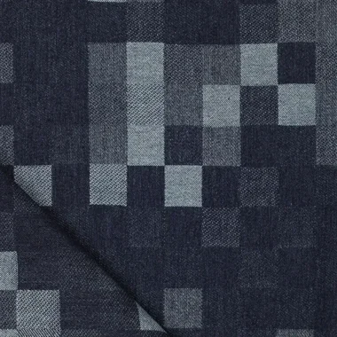 -Spijkerstof - patchwork denim - donkerblauw - 22193-690 - Spijkerstof - patchwork denim - donkerblauw - 22193-690