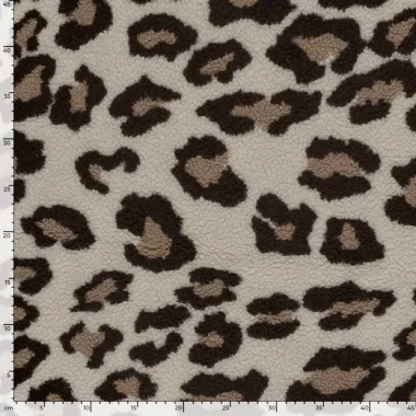-Bont stof - panterprint - beige camel - 31/24132-053 - Bont stof - panterprint - beige camel - 31/24132-053