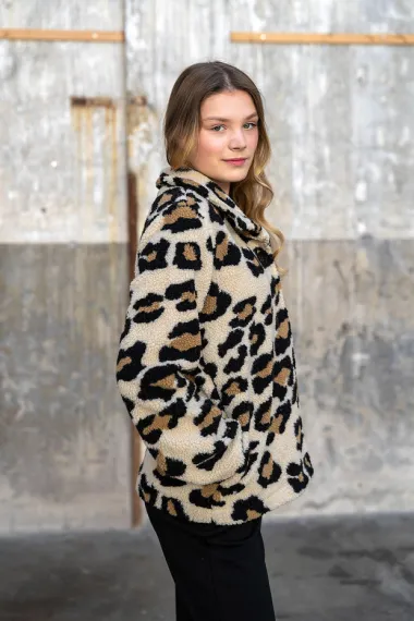 -Bont stof - panterprint - beige camel - 31/24132-053 - Bont stof - panterprint - beige camel - 31/24132-053