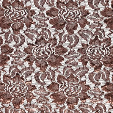 -Kant stof - foil lace - bruin - 22412-100 - Kant stof - foil lace - bruin - 22412-100