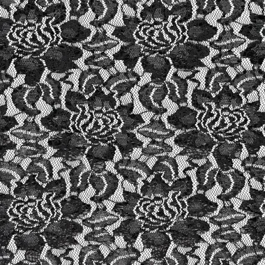 -Kant stof - foil lace - zwart - 22412-999 - Kant stof - foil lace - zwart - 22412-999