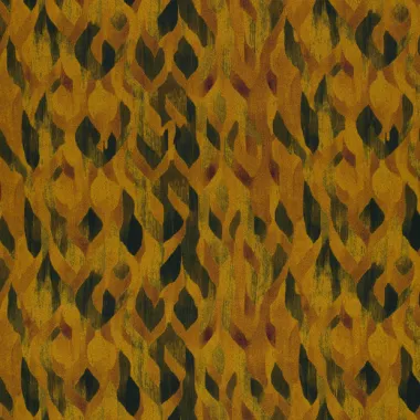 -Polyester stof - satijn duchesse - abstract - geel - 24075-034 - Polyester stof - satijn duchesse - abstract - geel - 24075-034