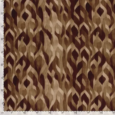 -Polyester stof - satijn duchesse - abstract - beige - 24075-152 - Polyester stof - satijn duchesse - abstract - beige - 24075-152