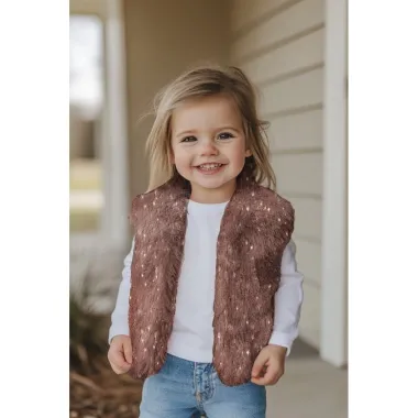 -Bont stof - faux fur foil - donker oudroze - 3725-001 - Bont stof - faux fur foil - donker oudroze - 3725-001