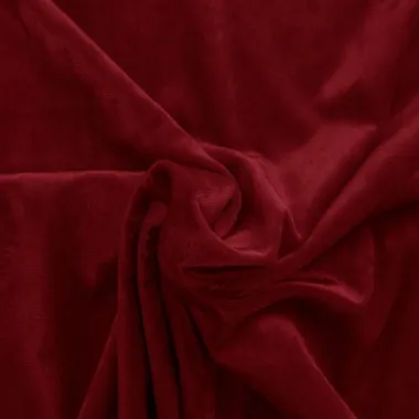 -Velours stof - velvet crushed - rood - 0668-425 - Velours stof - velvet crushed - rood - 0668-425